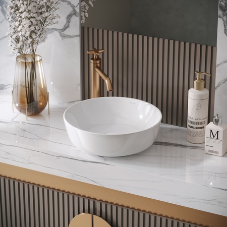 Раковина накладная (41,5х41,5) Grossman Style GR-3032, белый